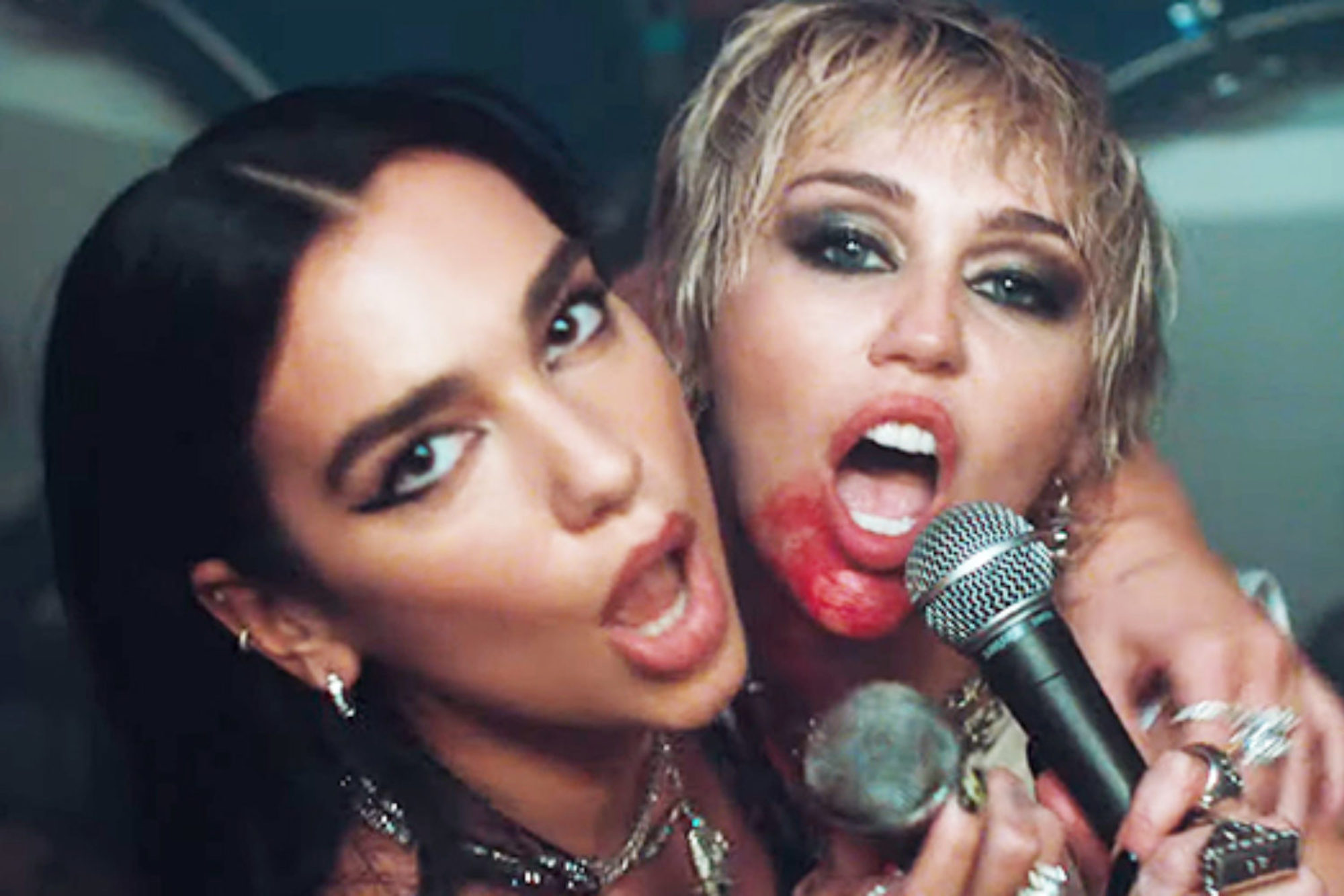 Miley Cyrus Featured Dua Lipa in Her Music Video for Prisoner