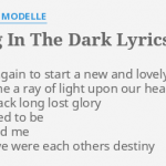 Dancing In The Dark Lyrics