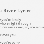 Diana Krall Cry Me A River Lyrics
