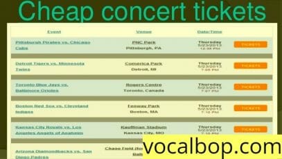 Cheap Concert Tickets