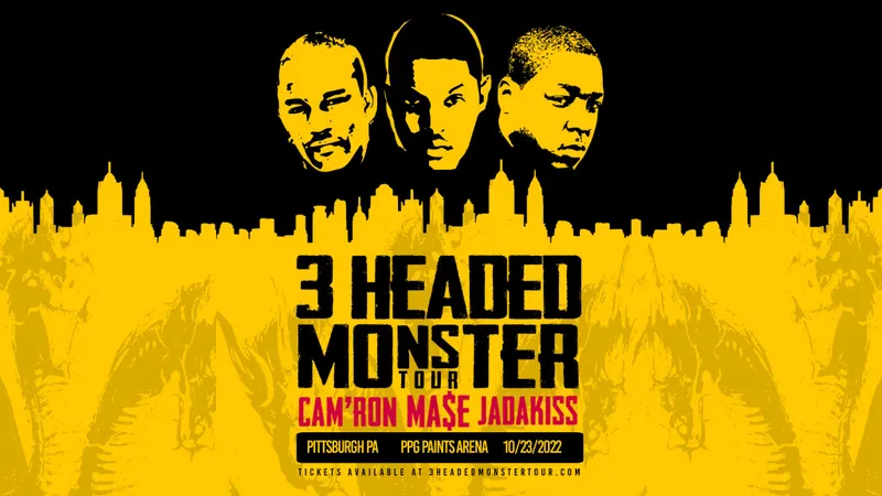 3 headed monster tour featuring cam'ron mase and jadakiss