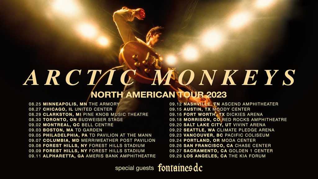 arctic monkeys tour tickets 2022