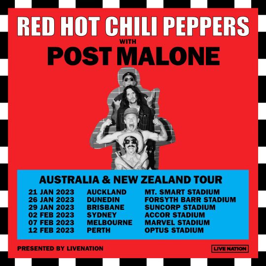 Red Hot Chili Peppers Tour 2023 Tickets and Details